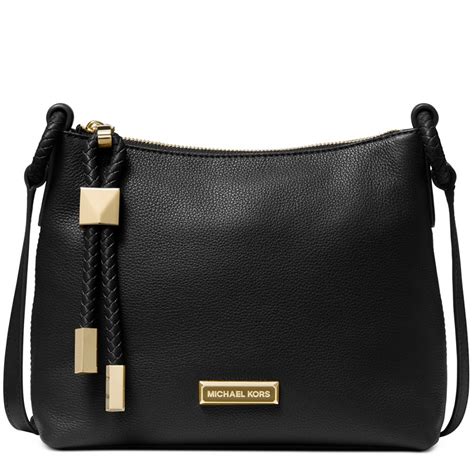 Lexington Large Pebbled Leather Crossbody Bag 